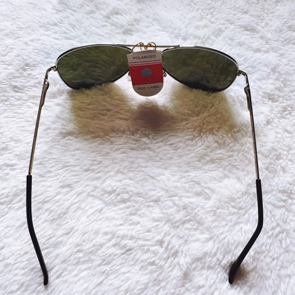 Zane Silver w/ Green & Blue Lenses Mirrored Sunglasses